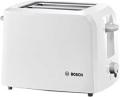 Bosch Home Appliances Bosch Compact Toaster CompactClass TAT3A011, integrated stainless steel bread roll attachment, with automatic switch-off, with defrosting function, perfect for 2 slices of toast, lift function, wide, 980 W, white, 31 x 16 x 19 220-24