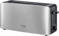 Bosch long-slot toaster ComfortLine TAT6A803, automatic bread centering, defrosting function, 1090 W, stainless steel / black 220-240 volts Not FOR USA
