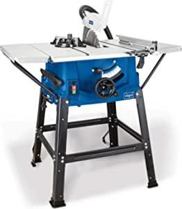 Scheppach circular table saw HS100S (2000W, black, blue, saw blade Ø250mm, cutting height 85mm, table size with widening 642 x 940 mm, table height 830mm) 220-240 volts Not FOR USA