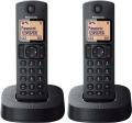 Panasonic KX-TGC312EB Digital Cordless Phone with Nuisance Call Blocker - Black, Pack of 2 220 VOLTS NOT FOR USA