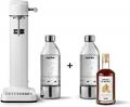 Aarke Carbonator 3 Water Carbonator, White Finish + 2 x PET Bottles 800 ml + Drink Mixer, Sharp Ginger 220-240 volts Not FOR USA