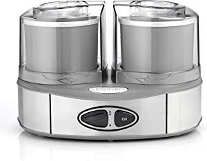 Cuisinart Ice Cream Duo Ice Cream Maker with 2 x 1 L Ice Containers to Prepare 2 Types of Ice at the Same Time Stainless Steel