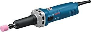 Bosch Professional GGS 28 LC Straight Grinder (650 Watt, Idle Speed 28,000 min-1, Includes Collet 6 mm + Single Open-End Spanner 13 mm + 19 mm), Black, Blue, Grey NOT FOR USA