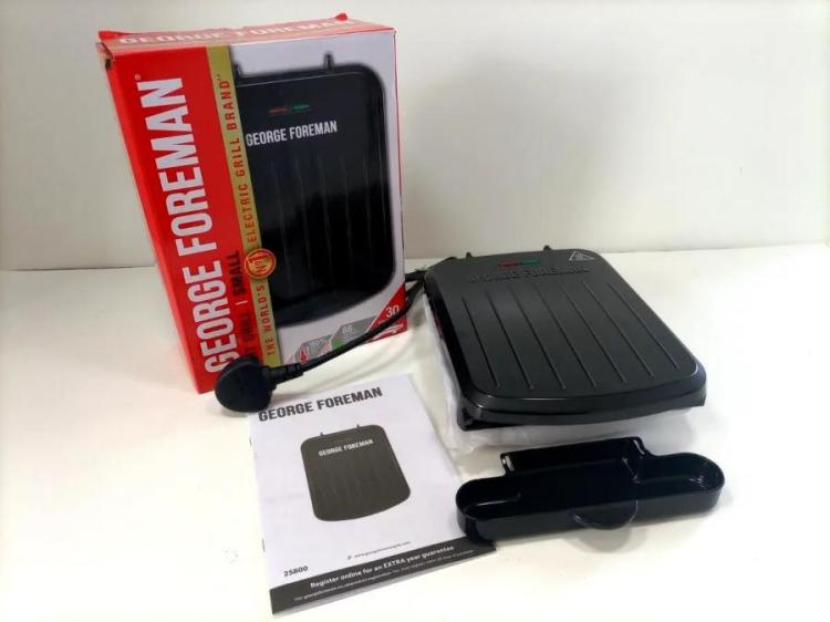 George Foreman 25800 Fit Grill - Small Health Grill Black