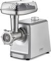 CASO FW 2500 silver, meat grinder with powerful 2500 watt motor, durable titanium blade, reverse function, extensive accessories including burger press, low-noise DC motor NOT FOR USA