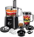 Black & Decker Fx775-B5 750W 34 Functions 5 In 1 Food Processor With Chopper, Blender, Grinder, Citrus Juicer & Dough Maker, Black - 220V NOT FOR USA