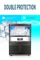 220V Large Ice Cube Commercial Ice Maker  100kg/24h