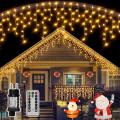 Ollny Icicle Fairy Lights Outdoor 12 m, 486 LEDs Christmas Lighting Outdoor 220 volts not for usa