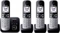Panasonic KX-TG6864GB Cordless Phone with 4 Handsets and Answering Machine 220 volts not for usa
