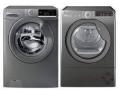 Hoover Washer Silver Graphite 8KG H3W58T/220/GGE Washing Machine and Hoover Dryer HLEC8TR/220v/GR 220 VOLTS NOT FOR USA