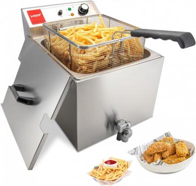 VALGUS STAINLESS STEEL ELECTRIC FRYER 3300W 16L 220 VOLTS NOT FOR USA