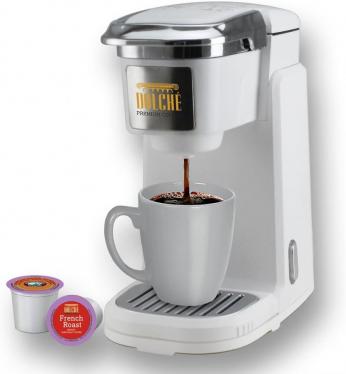 Dolché ONE, American Coffee Capsule Machine, Keurig K-cup 2.0 Compatible System, White 220 VOLTS NOT FOR USA
