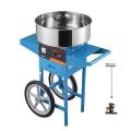 VEVOR MHTJJPHC01B COTTON CANDY MACHINE ELECTRIC WITH TROLLY Blue 220VOLTS NOT FOR USA