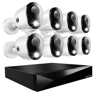 Night Owl CL-FT4D2-88L 8pk 2K Cameras with 2TB DVR 110-220Volts