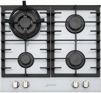 Kaiser 6380 3.8 kW White Gas Cook Top 220Volts NOT FOR USA