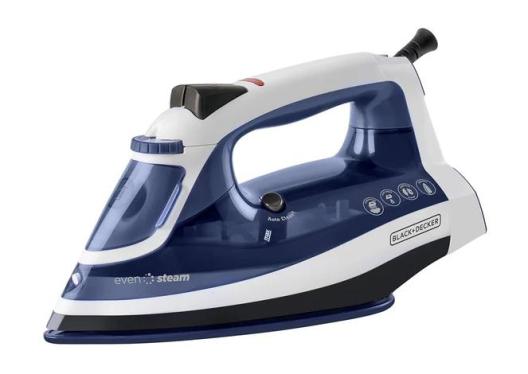Black&Decker IR1920 1200 Watts Ceramic Soleplate Self Clean Steam Iron 220Volts NOT FOR USA
