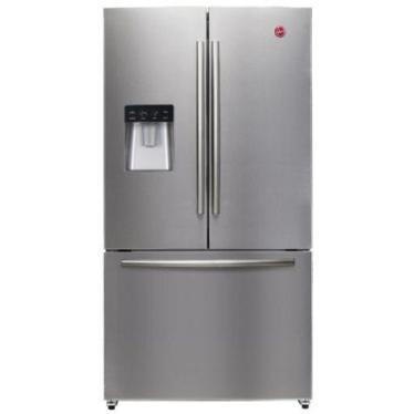 Hoover HFD536LS 536 Liter Silver Finish French door Refrigerator 220Volts NOT FOR USA