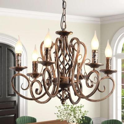 Ganeed ‎CHD092-6Br Bronze Rustic Chandelier 220Volts NOT FOR USA