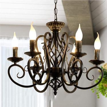 Ganeed TC-HD092-6 Old Fashioned Iron Chandelier 220Volts NOT FOR USA