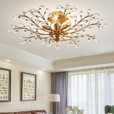 Ganeed glm-xdd-5g 5 LIGHTS K9 CLEAR CRYSTAL VINTAGE CHANDELIERS 220VOLTS NOT FOR USA