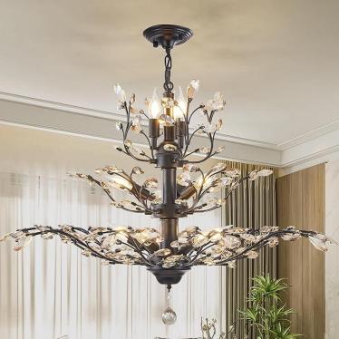 Ganeed GLM-XDD-11G 11 Lights K9 VINTAGE CHANDELIERS 220VOLTS NOT FOR USA