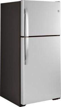 GE GT22JB 22 Cubic Feet Stainless Steel Top Mount Refrigerator 22Volts NOT FOR USA