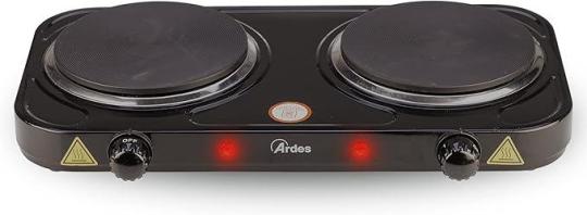 Ardes 2000 W, Black 2 Plates Electric Stove 220Volts NOT FOR USA