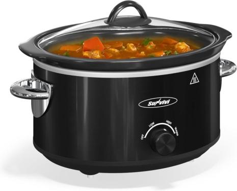 Sunvivi 3 Heating Settings 3.5L Stainless Slow Cooker 220Volts NOT FOR USA