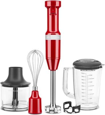 KitchenAid 5KHBV83EER Empire Red Hand Blender 220Volts NOT FOR USA