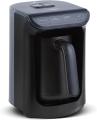 KARACA Hatır Roast Turkish Coffee Machine, Glossy Black, 5 Cups Capacity,
