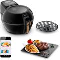 Tefal Actifry & Grill Genius Oil-Free Air Fryer, Grill Function, 9 Automatic Menus, Rack Included, Digital Recipe Book, Made in France, Air Fryer FZ775810 220-240 VOLTS