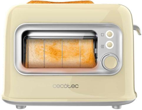 Cecotec 08041 RetroVision Vertical Toaster, 700W Power - Yellow 220 VOLTS NOT FOR USA