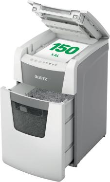 LEITZ IQ Autofeed 100 P-5 Small Office Automatic Shredder, 100 Sheets, Fragment Cutting, P-5 Safety, 34 Litre Capacity 220-240 volts