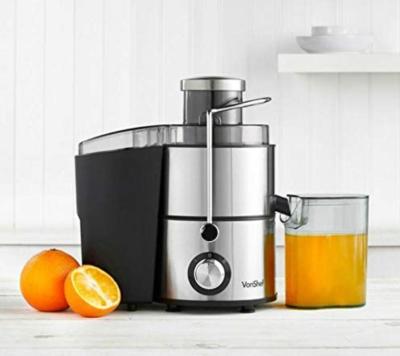 VonShef 220 volt Juicer Machine for Fruit & Vegetables- Centrifugal Juice Maker 400W with 2 Speed Settings, Wide Feeding Chute for Extracting Juices & Detachable Pulp Container 220v 240 volts 2000084