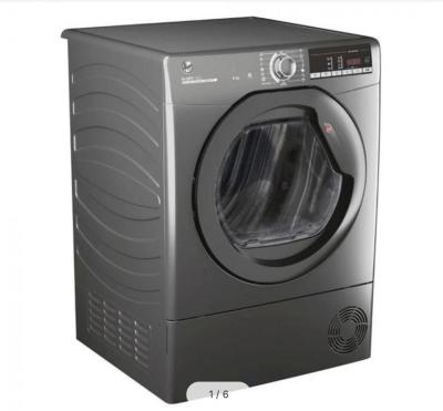 Hoover HLEC8TR ventlesss Dryer 8kg Silver Graphite self Condensing Dryer 220v 240 volts 50 hz NOT FOR USA