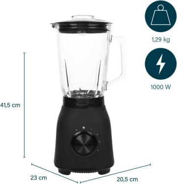 Princess Black Steel 01.212092.01.001 Blender with 4 Speed Levels 220-240 volts