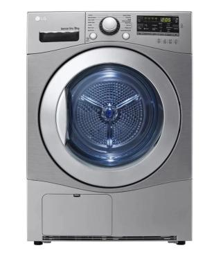 LG RC9066 220V Front Load Dryer – 9 KG Silver 220 VOLTS NOT FOR USA