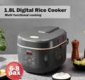 PowerPac Multi-Purpose Digital Rice Cooker 1.8L with Non-stick Inner Pot 220-240 volts