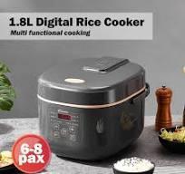 PowerPac Multi-Purpose Digital Rice Cooker 1.8L with Non-stick Inner Pot 220-240 volts