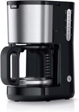 Braun Household PurShine KF 1500 BK 1000 Watts 10 Cups Coffee Maker - Black 220-240 volts only