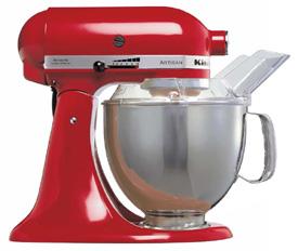 KitchenAid 5KSM150PSE Artisan (RED) FOR 220 VOLTS