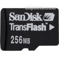 SANDISK TRANSFLASH 256MB MEMORY CARD