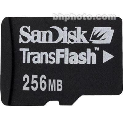 SANDISK TRANSFLASH 256MB MEMORY CARD