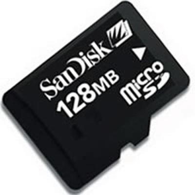 SANDISK TRANSFLASH 128MB MEMORY CARD