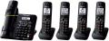Panasonic KXTG6645SK DECT 6.0 plus Expandable Digital Cordless Answering System with 5 Handsets