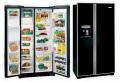 Frigidaire GLVC25VBGB 22.6cu. ft Black Side by Side Refrigerator 220-240 Volts