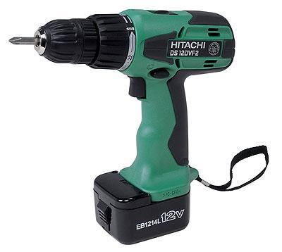 Hitachi DS12DVF2 12 Volt Cordless Screw Drill Kit with Flashlight 220-240 Volt, 50 Hz