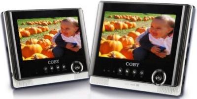 Coby TF-DVD7752 7 INCH Dual Screen code free portable DVD player