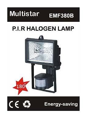 EWI EMF380B P.I.R Halogen Lamp with motion detector  220-240Volt, 50/60Hz