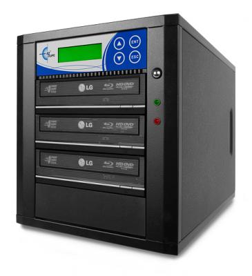 Professional 3 Target, PAL/NTSC Up to 8X BD-R/DVD/CD Duplicator for 100-240 Volts